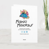 Alien Vakantie Verjaardag Kaart (Achterkant)