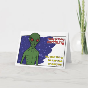 Alien Verjaardag Kaart
