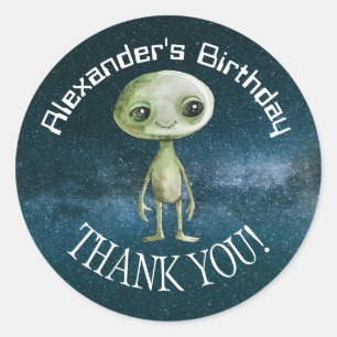 Alien Verjaardagsfeest Sticker