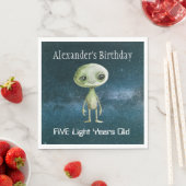 Alien verjaardagsfeestje servet (Insitu)