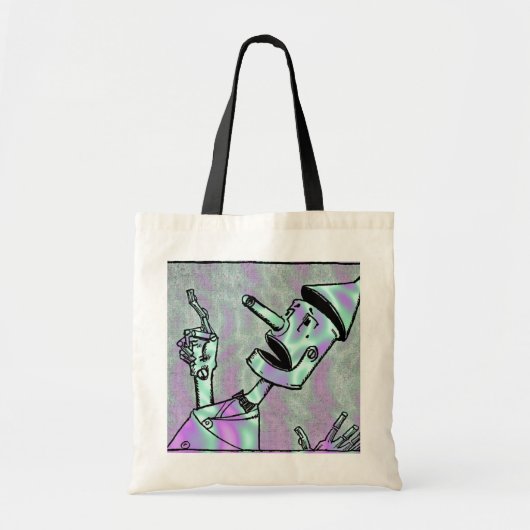 Alien Vert, Sac Homme Tin (Devant)
