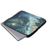 Alien Visitation Digitale Kunst Laptop Sleeve (Voorkant onderkant)