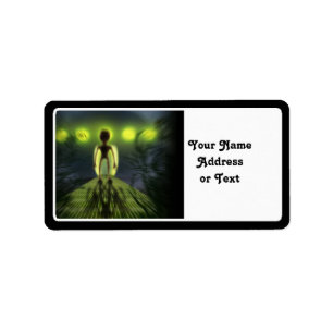 Alien Visitor Etiket