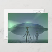 Alien Visitors briefkaart (Voorkant / Achterkant)