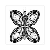 Alien-vlinder (kleurrijk patroon) v1 	rubberstempel (Afrduk)