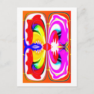 Alien-vlinderkunst Briefkaart