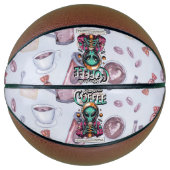 Alien voor de koffie basketbal (Voorkant)