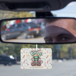 Alien voor de koffie luchtverfrisser