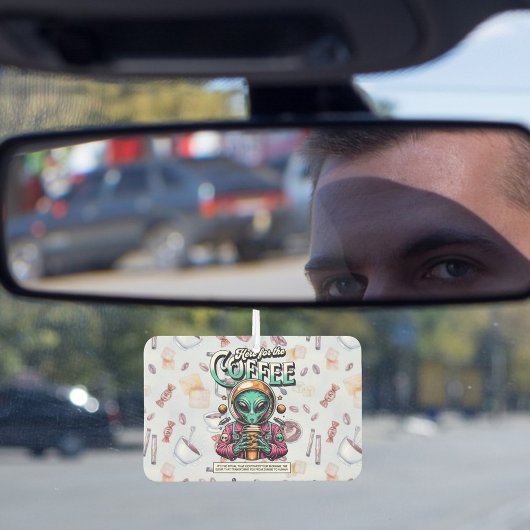 Alien voor de koffie luchtverfrisser