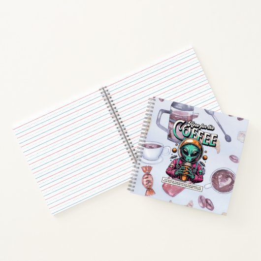 Alien voor de koffie notitieboek (Binnen)