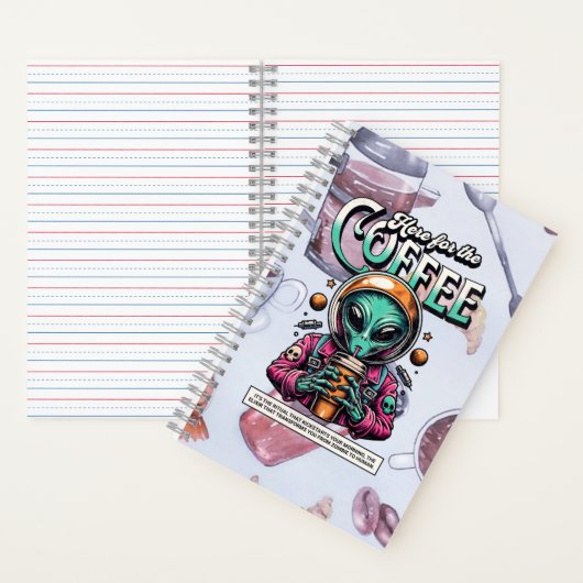 Alien voor de koffie notitieboek (Binnen)