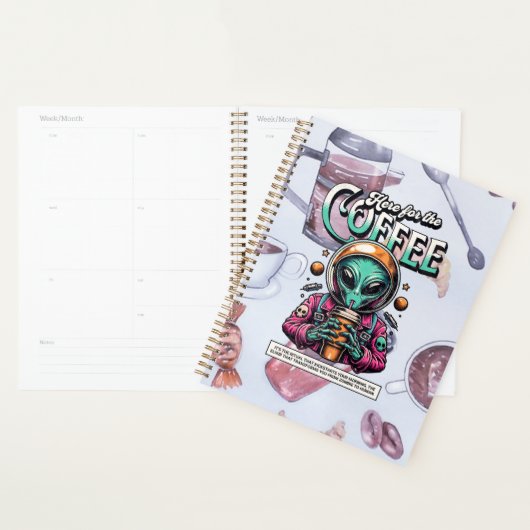 Alien voor de koffie planner (Display)