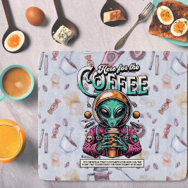 Alien voor de koffie snijplank