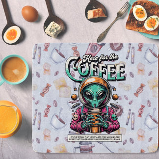 Alien voor de koffie snijplank
