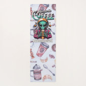 Alien voor de koffie yogamat (Achterkant)