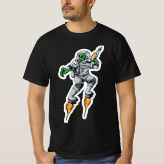 Alien Wars-Sticker T-shirt