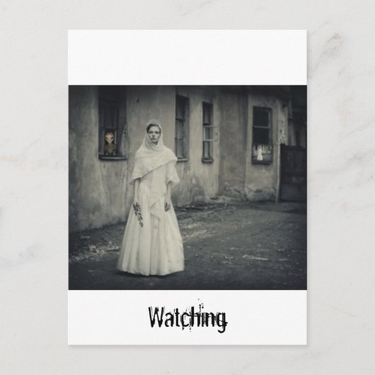 Alien Watching Briefkaart (Voorkant)