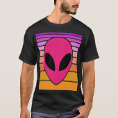 Alien Wave techno gray T-shirt (Voorkant)