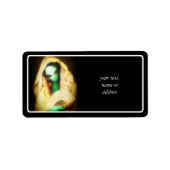 Alien Wearing a Lace Mantilla Etiket (Voorkant)