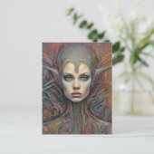 Alien Woman Briefkaart (Staand voorkant)