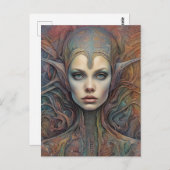 Alien Woman Briefkaart (Voorkant / Achterkant)