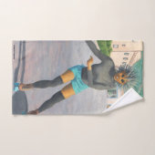 Alien Woman Rolschaatsen Fantasy Art Handdoek Set (Handdoek)