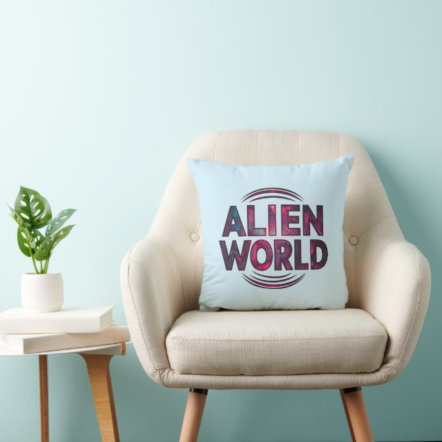Alien World Kussen (Stoel)