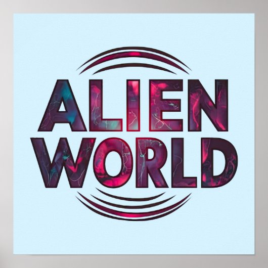 Alien World Poster (Voorkant)