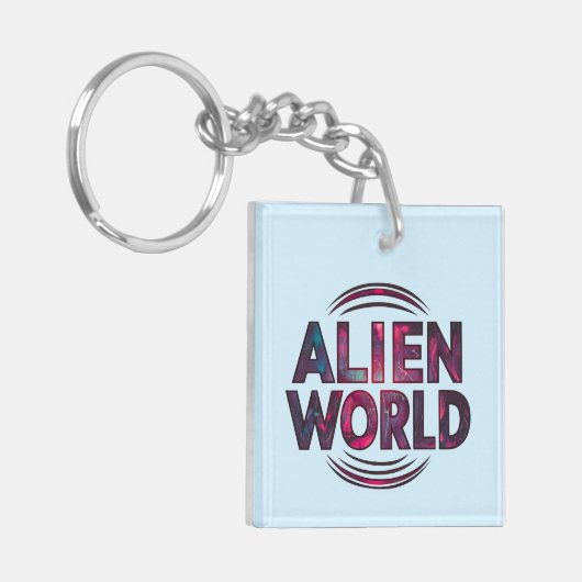 Alien World Sleutelhanger (Voorkant Links)