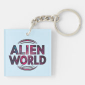 Alien World Sleutelhanger (Achterkant)