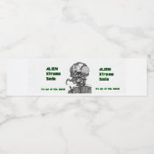 Alien X Soda Waterfles Etiket (Enkel label)