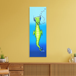 Alien Zee Creature Canvas Afdruk