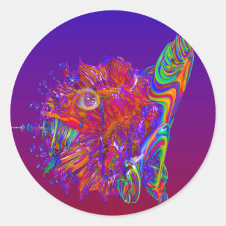 Alien Zee Creature Ronde Sticker
