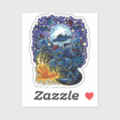 Alien Zombie Invasion Sticker (Vel)