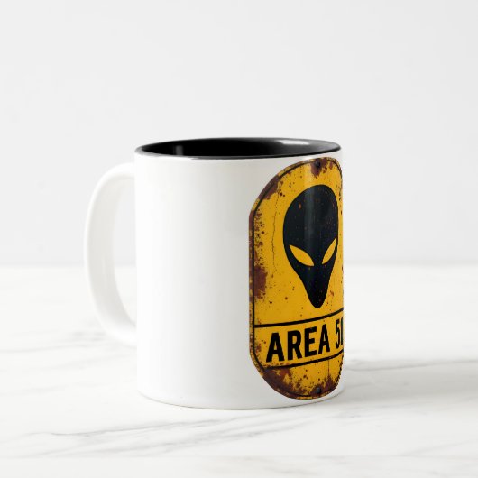 Alien Zone Alert Mug – Beware the Unknown (Devant gauche)