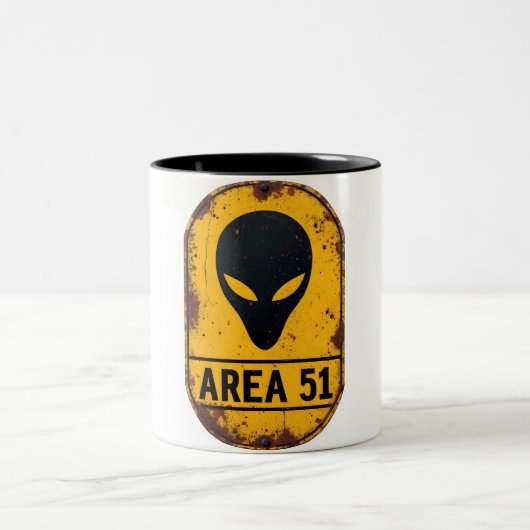Alien Zone Alert Mug – Beware the Unknown (Centre)