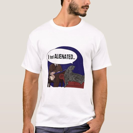 ALIENATIE! T-SHIRT (Voorkant)