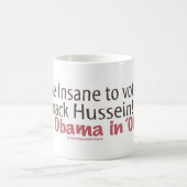 Aliéné pour voter la tasse de Hussein (Centre)