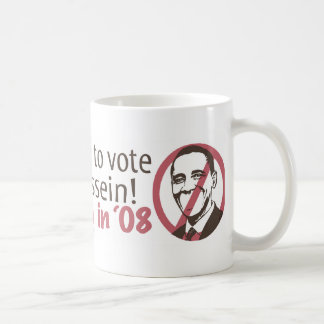 Aliéné pour voter la tasse de Hussein