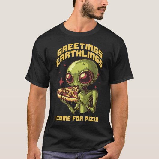 Alienetpizza T-shirt (Voorkant)