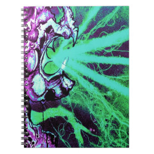 Alienlaserogen met een reptielenknobbel notitieboek