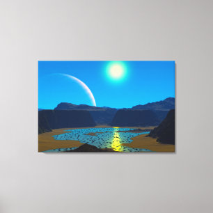 Alienplaneet Canvas Afdruk