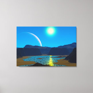 Alienplaneet Canvas Afdruk