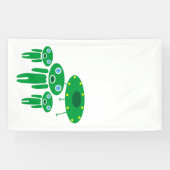 Aliens-aankomst Spandoek (Horizontaal)