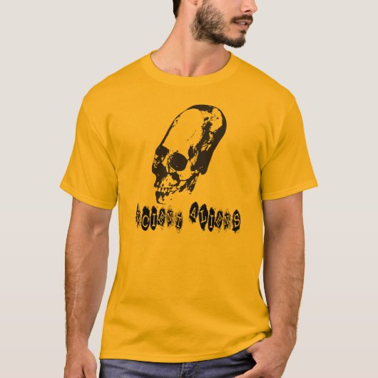 Aliens antiques - T-shirt ovale de crâne (Devant)