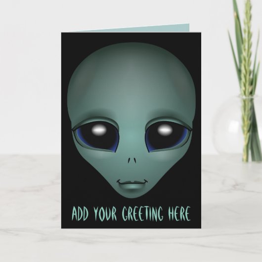 Aliens Art Kaarten Uitnodiging tot aangepaste hall (Voorkant)