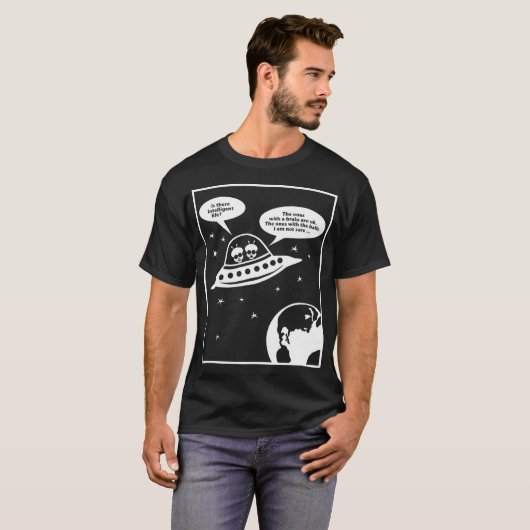 Aliens Auf Der Suche Nach Intelligentem Leben (GE T-shirt (Voorkant volledig)