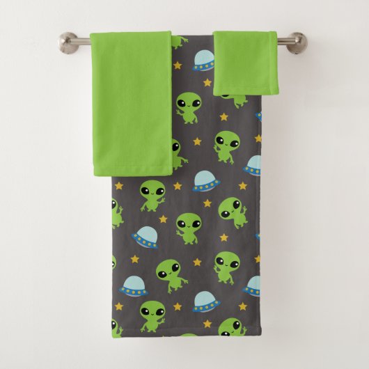 Aliens Bath Towel set Bad Handdoek (Insitu)