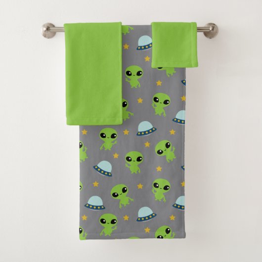 Aliens Bath Towel set Bad Handdoek (Insitu)