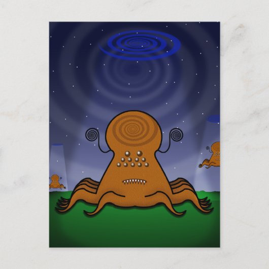 ALIENS! Briefkaart (Voorkant)